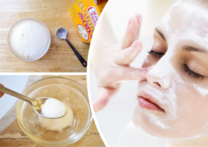 Очищение кожи лица солью и содой